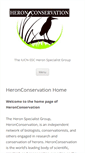 Mobile Screenshot of heronconservation.org